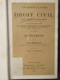 DROIT CIVIL - TRAITE - BAUDRY-LACANTINERIE/ SUPPLEMENT PAR JULIEN BONNECASE