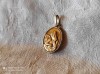 MEDALION HERUVIM aurit SEMNAT de colectie FRANTA splendid VECHI superb UNIC