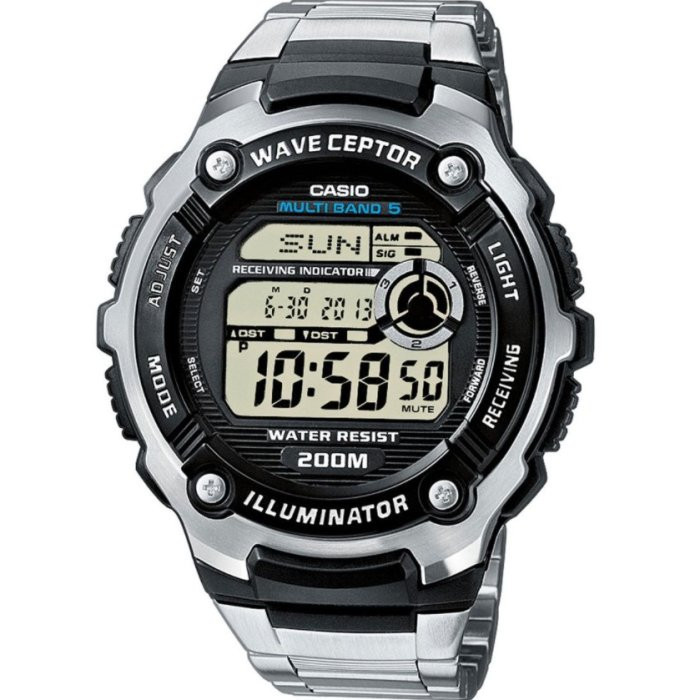 Ceas Barbati, Casio, WaveCeptor Radio Controlled WV-200RD-1A - Marime universala