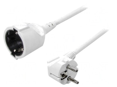 Prelungitor electric 3m alb 16A foto