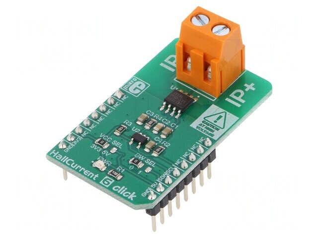 Senzor Hall I2C ACS723 - Placă Prototip HALL CURRENT 6 CLICK