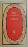 CRITICE de TITU MAIORESCU , 1984