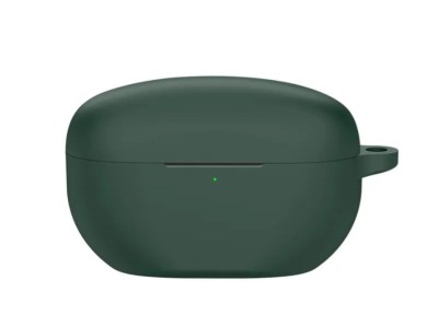 Husa din silicon marca THD pentru castile wireless Sony WF-1000XM5, carabina inclusa, culoarea verde foto