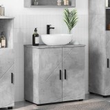 vidaXL Dulap de Baie cu raft Gri beton 61 x 35 x 64 cm Lemn compozit