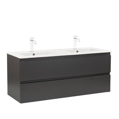 Dulap inferior Vario Forte 120 cu lavoar antracit-antracit foto