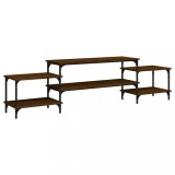 Cumpara ieftin Comoda TV, stejar maro, 197x35x52 cm, lemn prelucrat