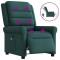 vidaXL Fotoliu electric de masaj rabatabil, verde &icirc;nchis, textil 3303310