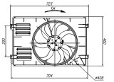 NRF 47925 Ventilator, radiator