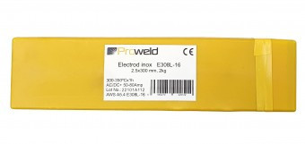 ProWELD E308L-16 electrod inox, 2.5x300mm, tub 2kg - 6960270220512 foto