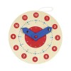 Ceas Educativ Lemn Goki, Arătătoare Mobile, Multicolor, +3 Ani, Baieti/Fete, 39x29.5x1 cm