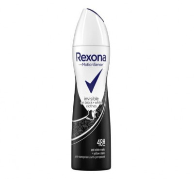 Deodorant antiperspirant spray Rexona Invisible Black and White 150 ml foto