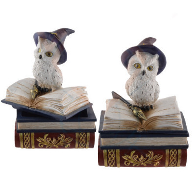 Cutie bijuterii bufnita Witch snow owl 11cm foto