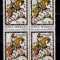 RO 1993 LP 1312 &quot;Ziua marcii postale rom.&quot;, bloc de 4 EROARE catalogata ,MNH