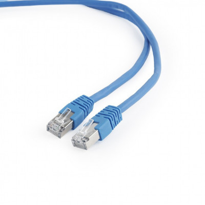 PATCH CORD FTP GEMBIRD Cat6, cupru-aluminiu, 0.5 m, albastru, AWG26, ecranat foto