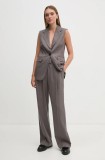 Sisley sacou culoarea gri, un singur rand de nasturi, 2TKDLJ00M