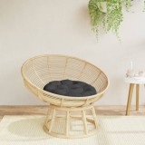 vidaXL Pernă rotundă negru, &Oslash; 60 x11 cm, țesătură Oxford 361947