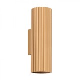 Lampă De Perete Karbon Din Aluminiu Aurit, 2 Becuri Tub Minimalistă De Interior.