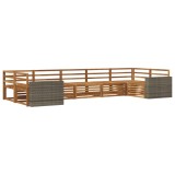 vidaXL Set de canapele de exterior 7 pcs natural 3383817