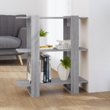 VidaXL Bibliotecă/Separator cameră, gri sonoma, 80x30x87 cm