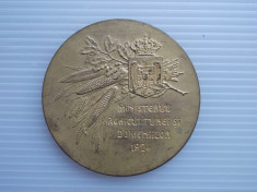 Medalie 1924 - Ministerul Agriculturei si Domeniilor foto