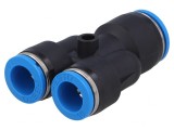 Teu Reducție Mufabil Polimer 10mm x 12mm 0,95-6bar