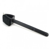 Perie pentru curatat gratarul cu maner, 3 in 1, burete, sarma si racleta, 37.5cm