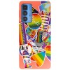Husa compatibila cu Motorola Edge 20 Lite model Colorful Stickers, Silicon, TPU, Viceversa, Transparent, Carcasa