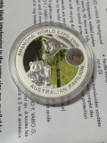 Australia 2010 &ndash; 1 Dolar - Expoziția Mondială - Panda și Koala , 1 OZ moneda de argint, Australia si Oceania