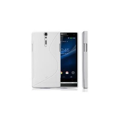 Husa Silicon S-Line Sony Xperia J ST26i Alb foto