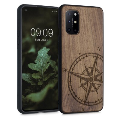 Husa pentru OnePlus 8T, Lemn, Maro, 53682.01 foto