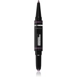 Oriflame The One Colour Unlimited fard de ochi si creion de ochi 2 in 1 culoare Frosted Purple 1,2 g