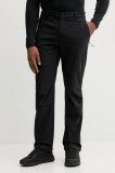 Jack Wolfskin pantaloni de exterior TREK TERRAIN culoarea negru, A65300