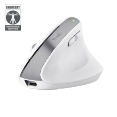 Mouse Wireless TRUST Bayo+, 2400 DPI, Alb