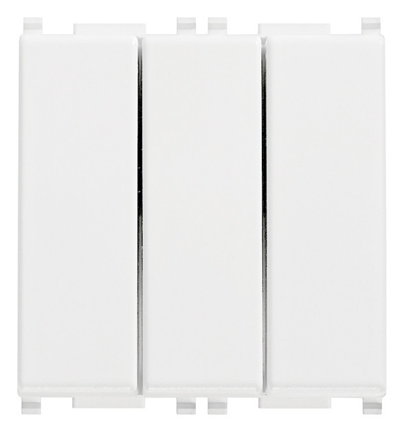 Intrerupator cap scara triplu 2M Vimar Plana alb 14007