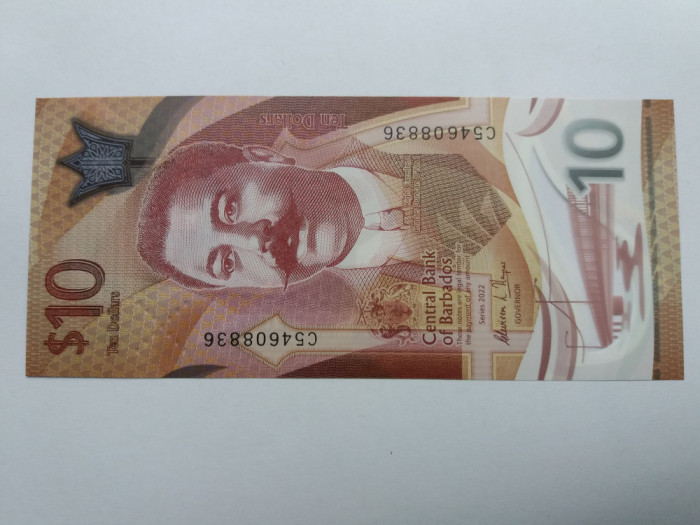 Barbados 10 Dolars 2022 -UNC