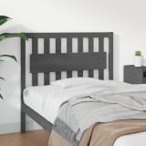 Cumpara ieftin Tăblie de pat, gri, 105,5x4x100 cm, lemn masiv de pin