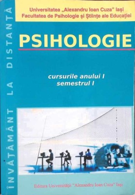PSIHOLOGIE - CURSURILE ANULUI 1, SEMESTRUL 1 (INVATAMANT LA DISTANTA)-CORNELIU HAVARNEANU-273848 foto