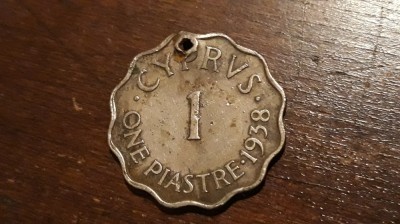 Cipru - 1 piastru 1938. foto