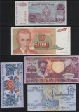 Set 5 bancnote de prin lume adunate (cele din imagini) #118, Europa