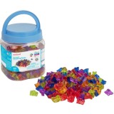 Set 150 piese translucide pentru numarare si sortare, MINILAND