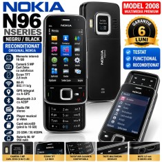 Telefon Nokia N96 negru reconditionat