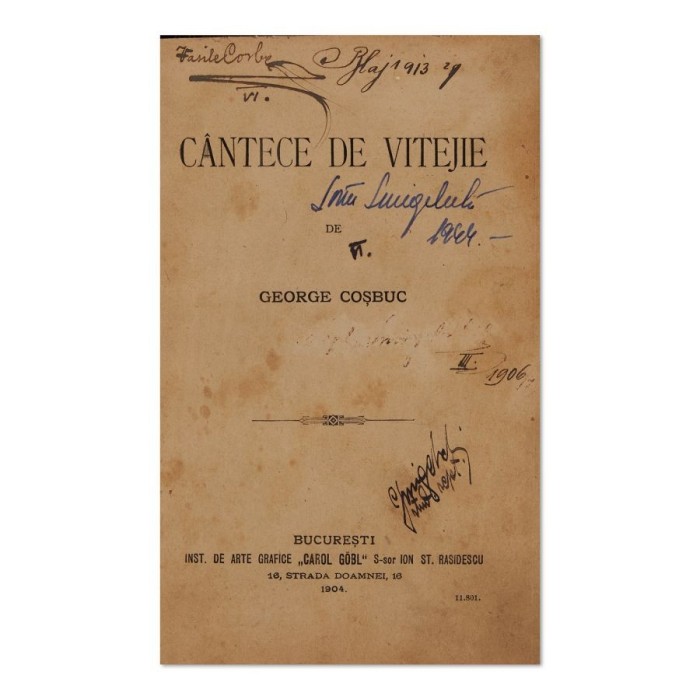 George Coșbuc, C&acirc;ntece de vitejie, 1904
