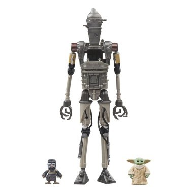 Star Wars: The Mandalorian Vintage Collection Set 3 figurine IG-12, Grogu &amp; Anzellan 10 cm