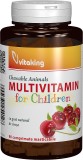 Multivitamine cu minerale pentru copii, 90 comprimate masticabile, Vitaking
