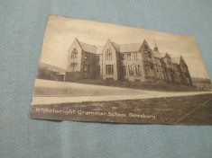 CARTE POSTALA -DEWSBURY CIRCULATA 1923 LA CARANSEBES