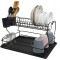 Suport uscator de vase Perilla N2 Negru, 45.1x35x26 cm