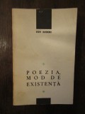 POEZIA , MOD DE EXISTENTA -ION BIBERI, Nemira