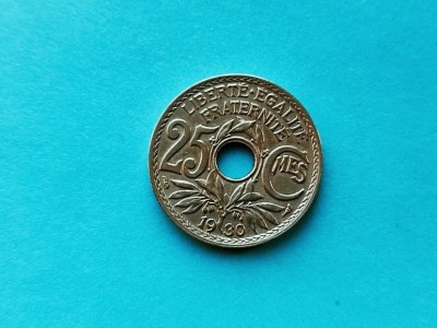 25 Centimes 1930 Franta-XF++++A foto
