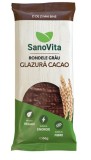 RONDELE GRAU CU GLAZURA CACAO 66GR, SanoVita