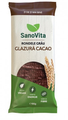 Rondele grau cu glazura cacao 66gr foto